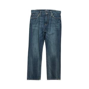 Lucky Brand Jeans Mens 32 Candiani Denim Straight Leg 5 Pocket Zip Fly Cotton
